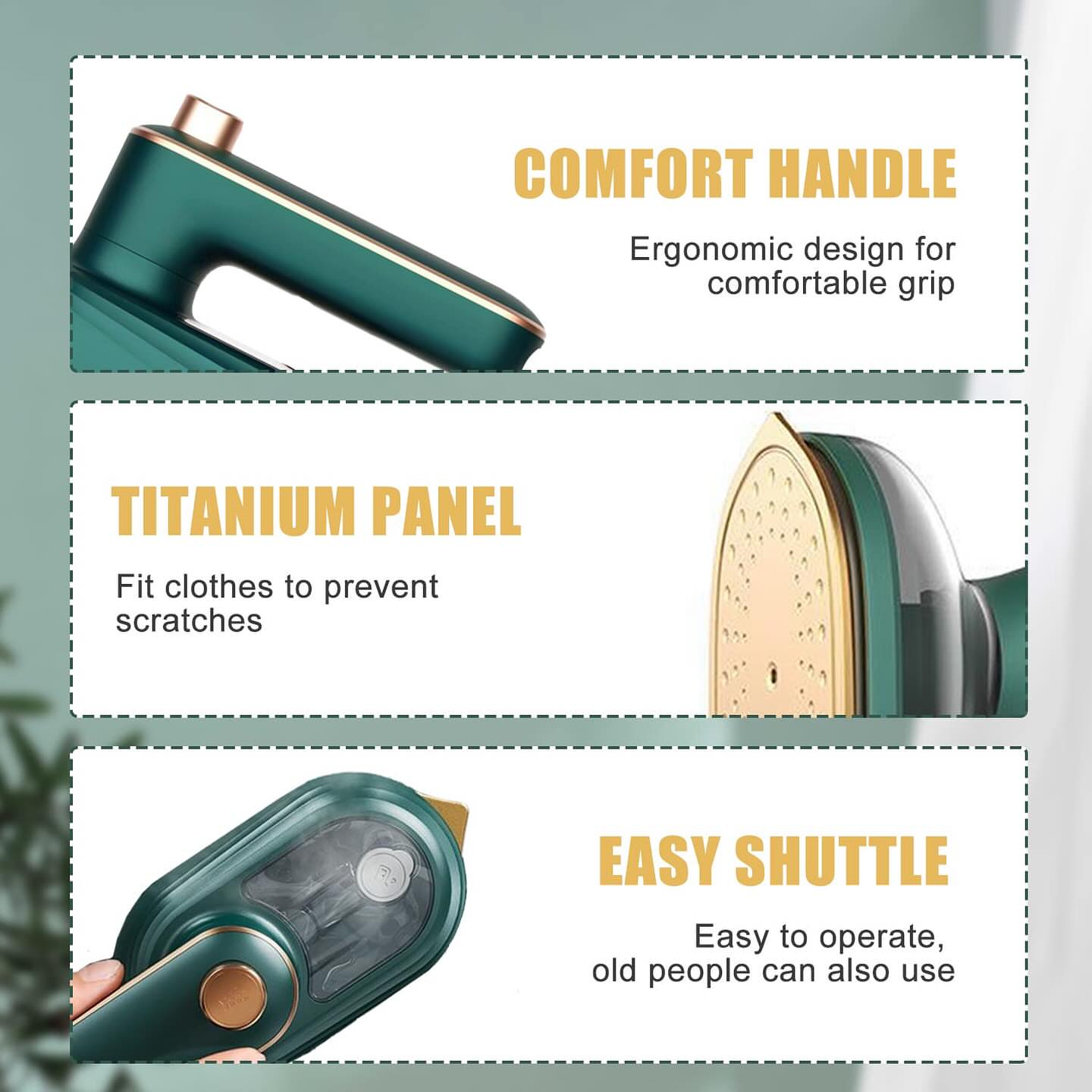 Best adjustable mini portable  Iron 7v